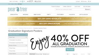 Graduation Signature Posters - Custom Designs from Pear Tree