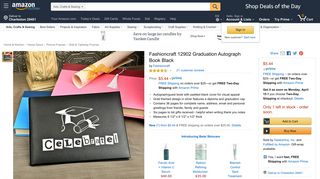 Amazon.com - Fashioncraft 12902 Graduation Autograph Book Black -