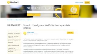 How do I configure a VoIP client on my mobile phone? – Gradwell ...