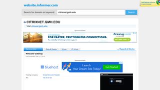 citrixnet.gmh.edu at WI. Netscaler Gateway - Website Informer