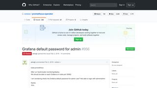 Grafana default password for admin · Issue #956 · coreos ... - GitHub