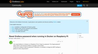 Reset Grafana password when running in Docker on Raspberry Pi ...