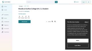 Moodle at Grafton College UK v 1.1 Student | Hyperlink | Moodle