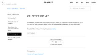 Do I have to sign up? – Grailed
