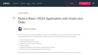 Build a Basic CRUD Application with Grails and Okta | Okta Developer