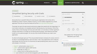 Simplified Spring Security with Grails
