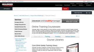 Online SafetyManager - Training - Grainger Industrial Supply