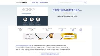 Newsrijan.gramsrijan.com website.
