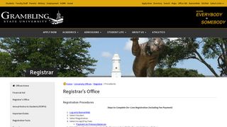 Grambling State University - Registrar