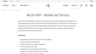 My GP APP – Mobile Self Service | Grameenphone