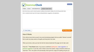 Online Editor – Grammar Checker