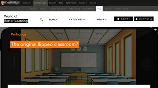 The original flipped classroom? | World of Better Learning | Cambridge ...
