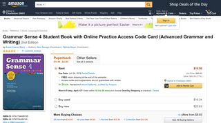 Amazon.com: Grammar Sense 4 Student Book with Online Practice ...