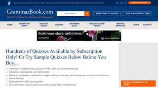 Interactive Grammar Quizzes | Punctuation Quizzes | Capitalization Quiz