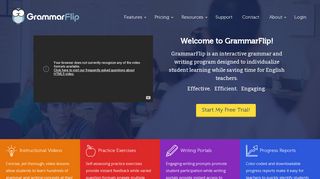 GrammarFlip: The Interactive Online Grammar and Writing Program