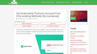 Get Grammarly Premium Account Free: Only working Methods (No ...