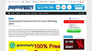 Grammarly Premium Free Account Working 2018 - Hackfinity