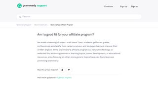 Am I a good fit for your affiliate program? – Grammarly Support
