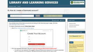 How do I create a Grammarly account? - Answers
