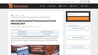 How to Get Grammarly Premium Account Free (4 Methods) 2019