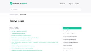Resolve Issues – Grammarly Support