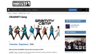 GRAMMY Camp - Grammy in the Schools