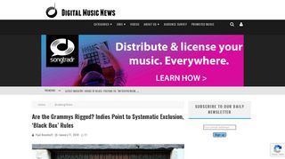 Are the Grammys Rigged? Indies Point to Systematic Exclusion, 'Black ...