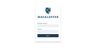 Macalester College - 1600grand Login