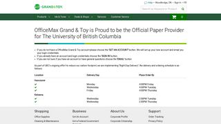 OfficeMax Grand & Toy is Proud to be the Official Paper Provider for ...
