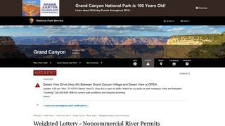 Weighted Lottery - Grand Canyon National Park (U.S. National Park ...