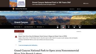 2019 River Lottery Open - Grand Canyon National Park (U.S. National ...