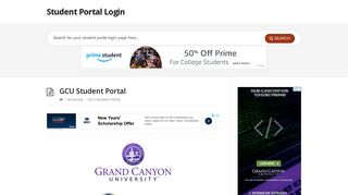 Grand Canyon University - Student Portal Login