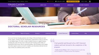 Doctoral Resources | College of Doctoral Studies | GCU