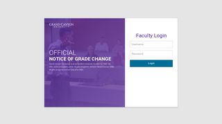 Faculty Login - Grand Canyon University