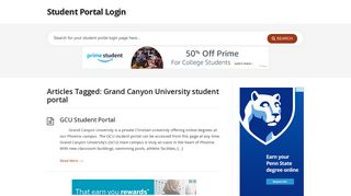 Grand Canyon University student portal Archives - Student Portal Login