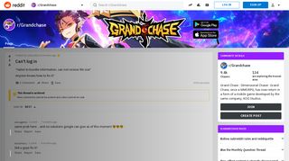 Can't log in : Grandchase - Reddit