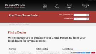 Find a Dealer | Grand Design