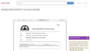 GRAND ERIE DISTRICT SCHOOL BOARD - PDF - DocPlayer.net