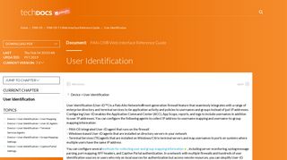 User Identification - Palo Alto Networks