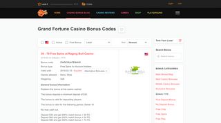 Grand Fortune Casino Bonus Codes - thebigfreechiplist