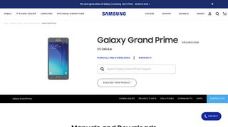 Galaxy Grand Prime | Owner Information & Support | Samsung US
