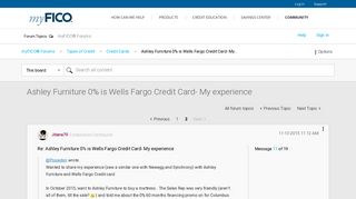 Ashley Furniture 0% is Wells Fargo Credit Card- My... - Page 2 ...