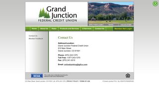 Contact Us - Grand Junction FCU