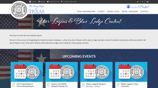 User Logins & Blue Lodge Content | The Grand Lodge of Texas
