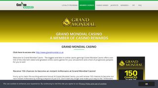 Grand Mondial Casino - Casino Rewards Mobile Member Casino
