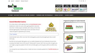 Grand Mondial Casino | 150 Free Spins | Casino Rewards