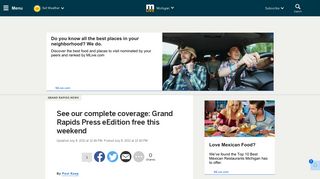 See our complete coverage: Grand Rapids Press eEdition free this ...