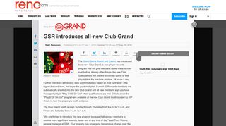 GSR introduces all-new Club Grand - Reno.com