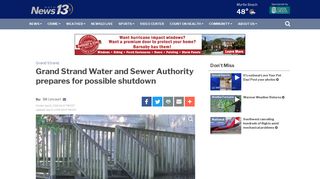 Grand Strand Water and Sewer Authority prepares for possible ...
