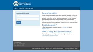 Login with Ellucian Ethos Identity - Grand Valley State University